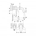 Змішувач для раковини Hansgrohe Axor Citterio M 34113000 одноважільний - Фото 1